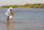 Light tackle -- fish a minute -- in the Magdalena Bay mangroves.