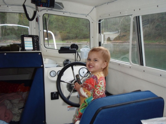 Emmy at the helm.