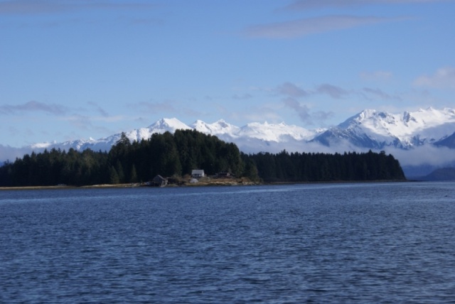 Petersburg, March 2012 021 Looking NE from the Wrangell narrows in front of Petersburg Harbor