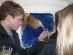 Checking things out...that's my son, Ethan and my wife Mari coming into the cabin.