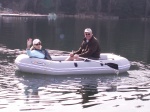 Vicki and Garry Anderson in Dinghy