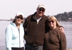 Vicki and Garry Anderson with Patty on Seward Park Trail