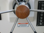 Teak wheel hub --- thanks David (Anna Leigh)