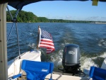 Flag added on starboard stern