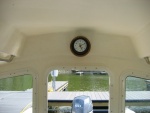 Ship clock mounted above door