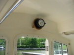 Ship clock mounted above door