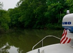 Exploring the Flint River; were the only cruiser