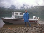 My old boat, camping at baker lake