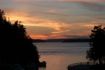 Our view of the Sunset from on shore in Telegraph Cove.  Last night of our cruise....