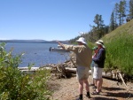 Really like this photo of Yellowstone John with Steve and El.  He was enjoying Yellowstone Lake and the surrounding area for 24 years before our first visit. 