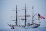USCG Cutter EADEL heading north, enroute to Baltimore, MD to join other 'tall ships' from OPSAIL 2012, Norfolk, VA..