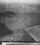 Highlight for Album: Sea Angel's father's photos from WW II Normandy: 
pre and post landing aerial recon photos