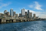 Seattle skyline: in the center...  the bank formerly known as WAMU