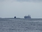 Navy sub and container ship
11/15/08