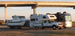 RVs and C-Dorys in the morning light