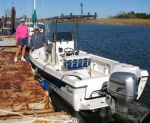 Joan and Marc with the CD-22 center console