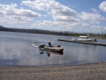 Jo-Lee going to shore in Mokai