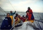 Teaching Sailing -- Olympic Circle Sailing School.  Berkeley.  1990.