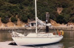 Ranger 26 -- Angel Island SF Bay, 1986.  I loved this boat.  Aside from my beloved C-Dory, best boat I ever had.