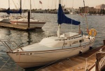 Ranger 26, sadly for sale -- Oakland Estuary, 1986