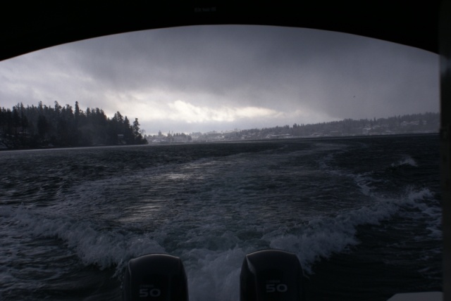 Winter Boating 021 - Budd Bay looking South