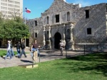 Lori at the Alamo in San Antonio, TX