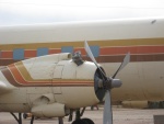 Pima Air Museum, a must see for aviation enthusiasts.  This DC6B blew a cylidnder thru the cowl on delivery. They just left it.  