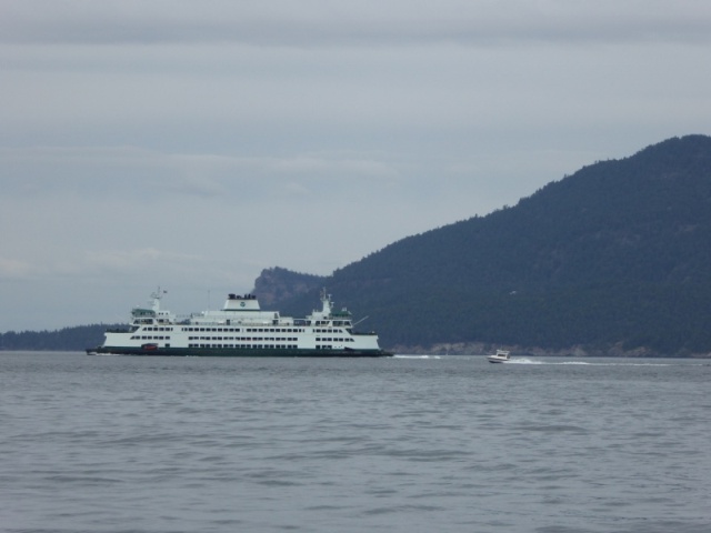 Passing the ferry