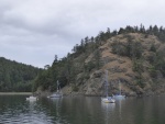 Looking back towards the boat