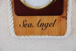 Vessel name was printed with MS WORD on a 'Clear Shipping Label', 11/2