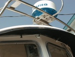 (SENSEI) cable clam where the radar cable enters the cabin