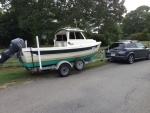 Towing with my 2013 Volvo C30 turbo.