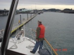 February boat trip.
Joe, arriving at LaConner.