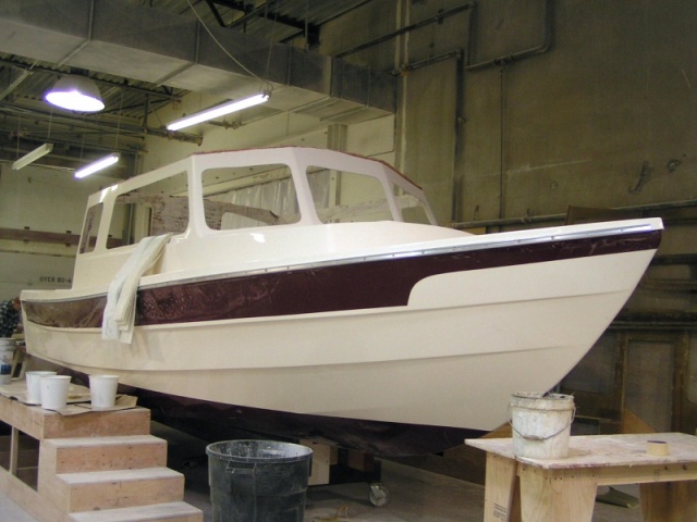 (Pat Anderson) 3-25-05 - One week later, out of the mold, it's a boat now!