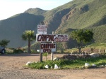 Mexico - Ensenada La Bufadora camping signs