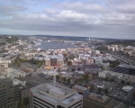 climbed a tower crane in Seattle on a Saturday