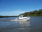 Cruising Appalacheecola River C-Dory gathering