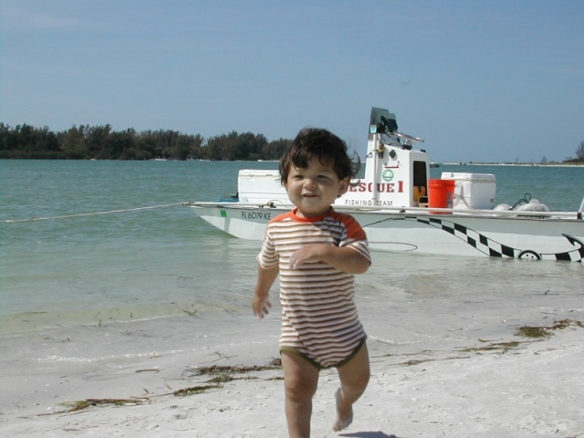 My youngest 2002 - Camping on a small island off of Ft. Desoto Florida