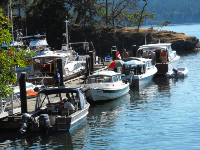 On the dock at Conover Cove,  Wallace Island