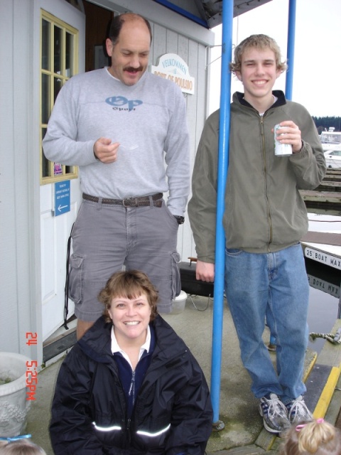 Our Poulsbo cruise director Janet, Chris & Nick (LUNA C)