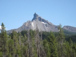 remains of volcano (mt Thielson) near Crater lake that blew most of the top off several thousand years ago