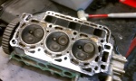3 cylinder  40hp  honda new head gasket and carb cleanout 