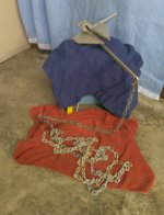 Fortress FX-7 Anchor with 18' of chain $30.JPG