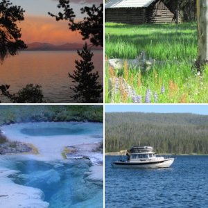 My Lee, In Cahoots, Far West II at Bridge Bay Marina, Yellowstone Lake