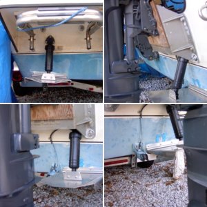 "Mini Jacker" fixed kicker mount.  Allows the engine to sit a dab to the rear.Help with turning both directions and with the angle of the stern to keep the prop out of the water while running the main.