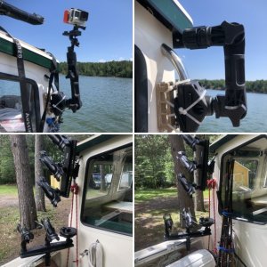 Scotty Deck Mount Rod Holder w #254 Rod Holder Extension