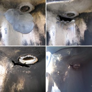 Clue 1: Why all the black stuff on the lower part of the engine housing?