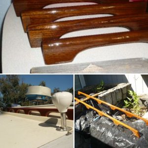New handrails urethaned to Sea Wolf standards