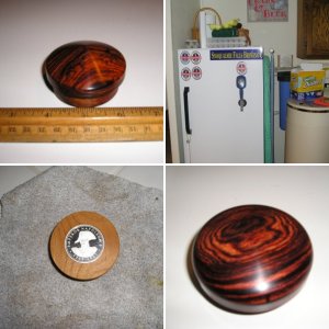 Hubs turned from Madrone