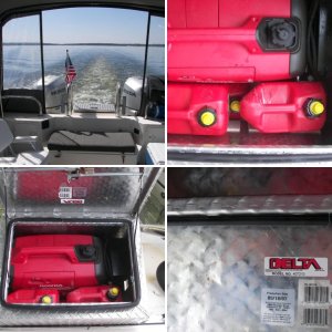 Everybodys' dream!  A Tractor Supply box on your C-Dory!